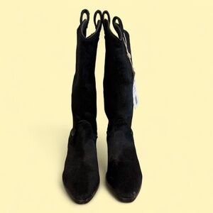 NWT Max Mara pony hair western boots 38.5 $1,300 MSRP